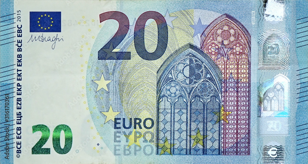 €20 Euro Bill Front